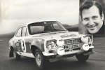 Fabryczny Ford Escort 1600 załogi Timo Makinen (zdjęcie) / Henry Liddon startujący w Rajdzie Monte Carlo 1973. Załoga zajęła 2 miejsce w grupie II i 11 w Generalnej Klasyfikacji; Fot. Serwis prasowy Forda